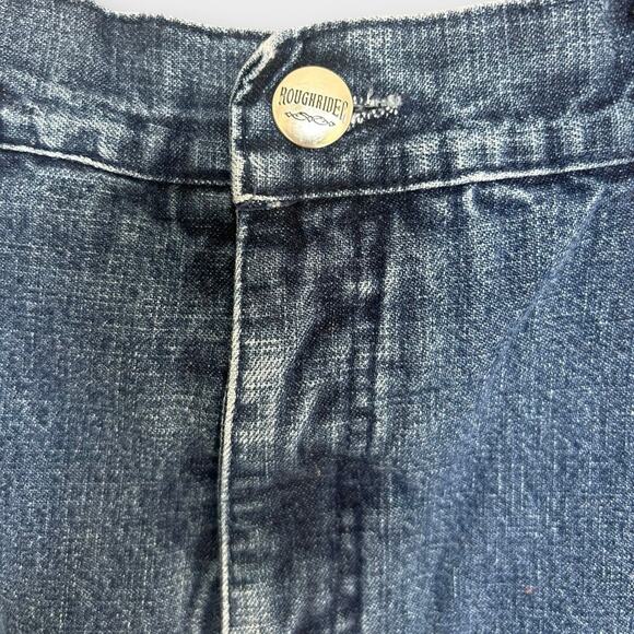 Vintage 90s Roughrider by Circle Women's Denim Maxi Skirt Western size 13/14 - Picture 8 of 8